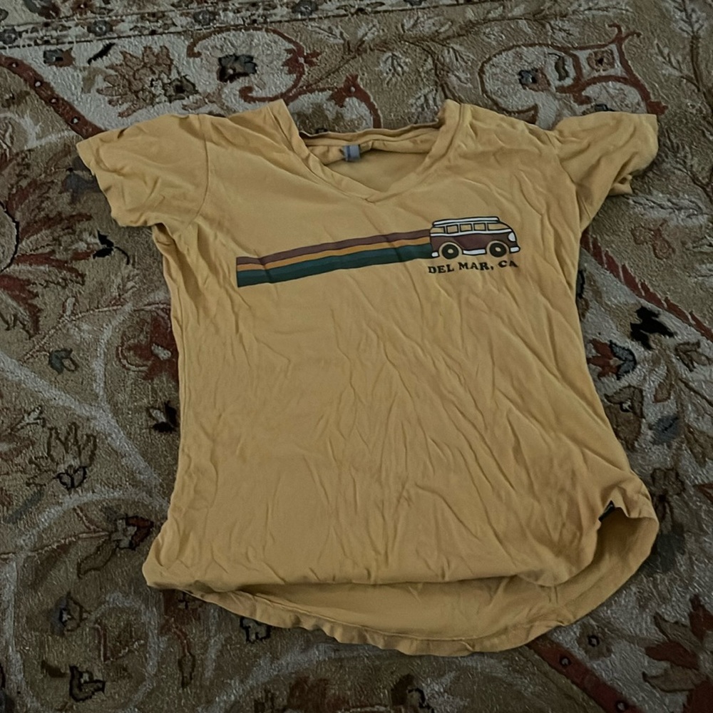 Yellow Del Mar Tee Shirt